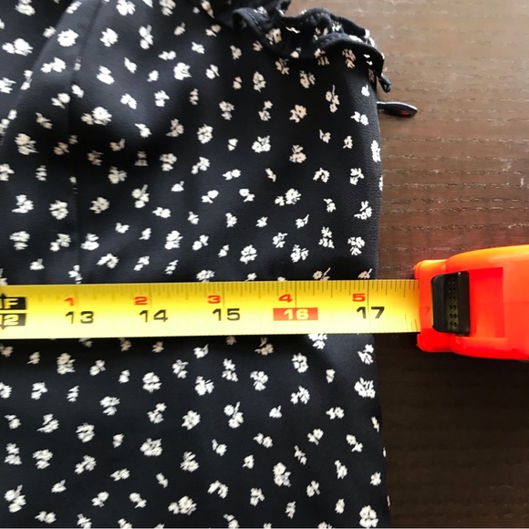 Oak + Fort navy and white print dress size large - Picture 3 of 15